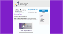 Desktop Screenshot of descargarsongr.com